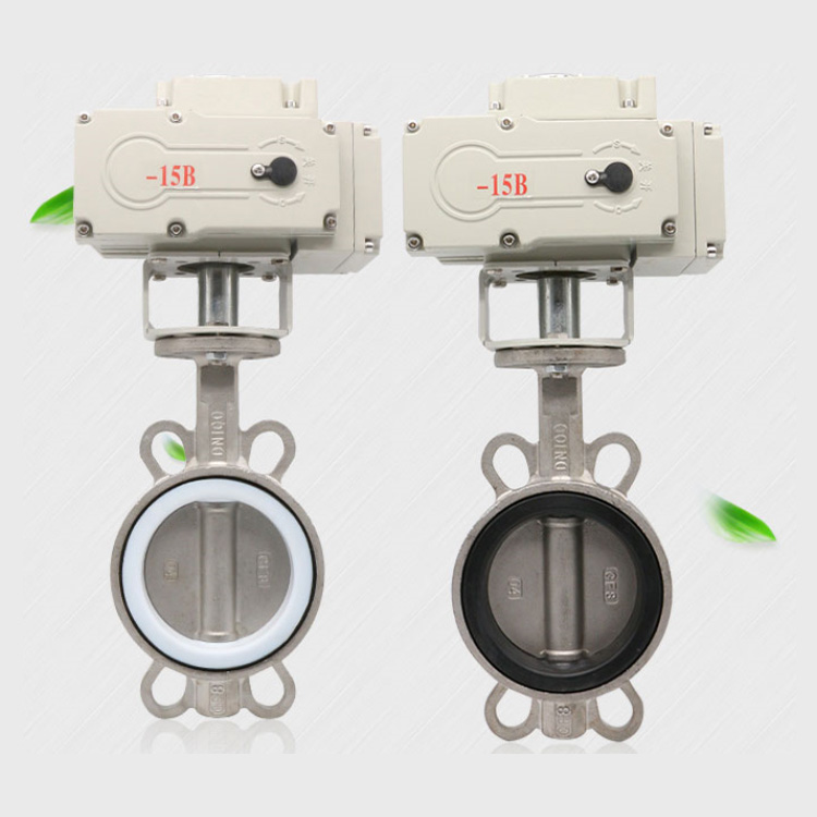 不銹鋼電動四氟蝶閥
